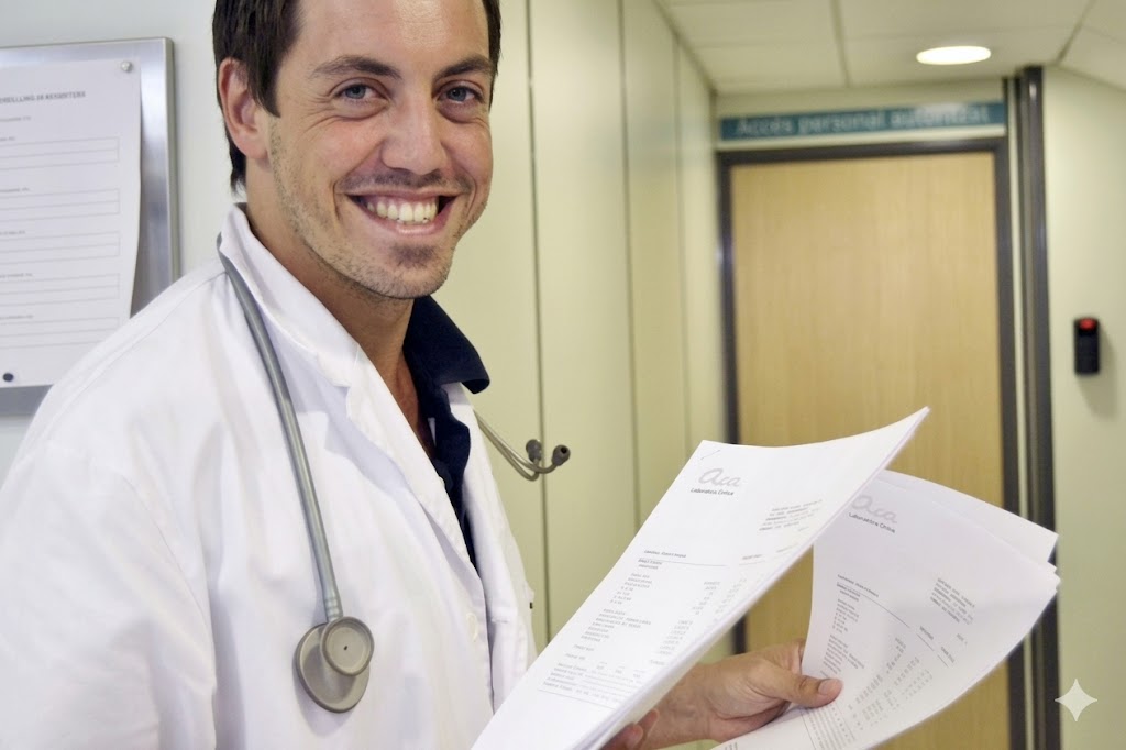 Portrait of the consulting physician